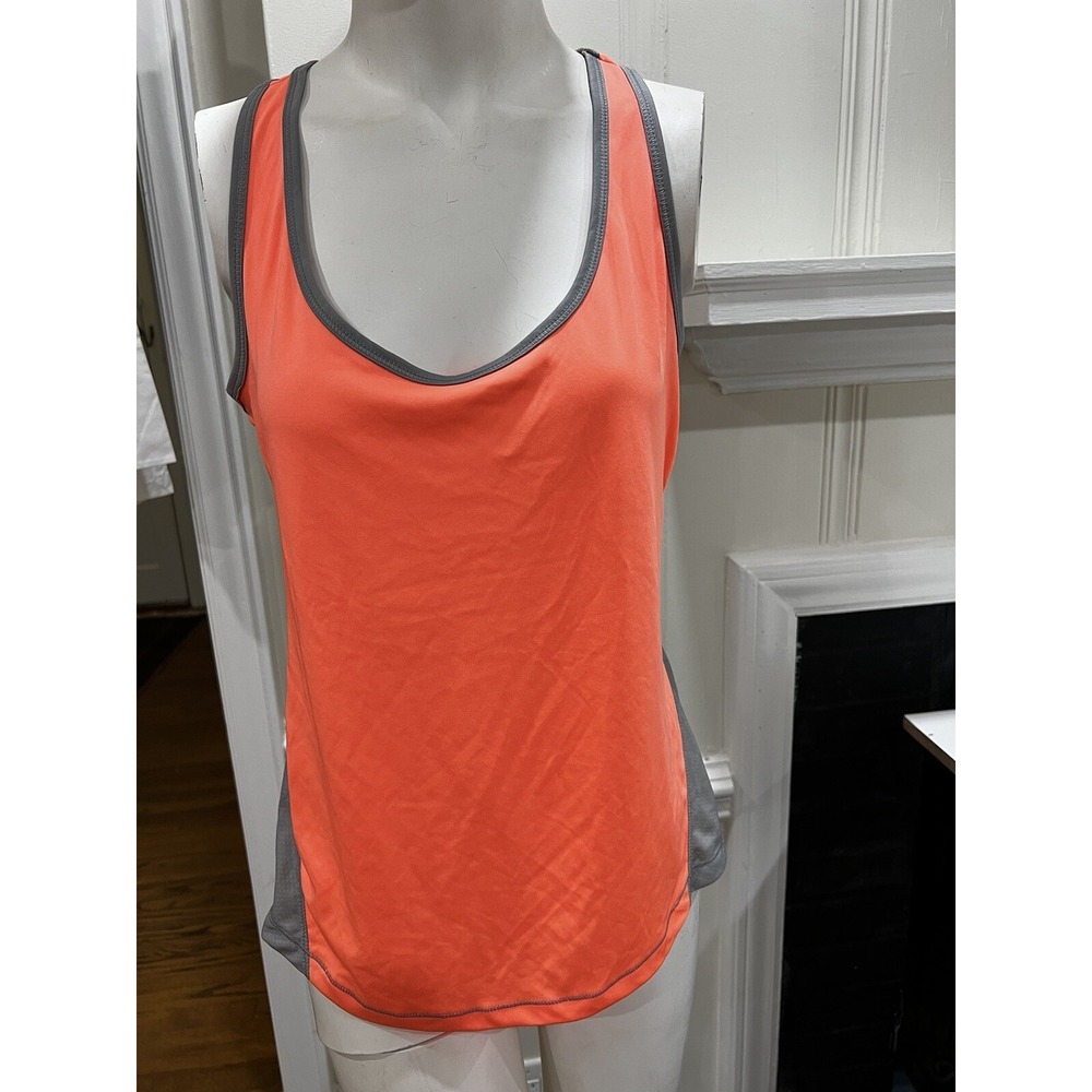 Old Navy Active Semi-Fitted Tank Top Peach Orange Gray‎ Size S
